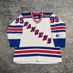 Vintage Wayne Gretzky New York Rangers Starter Jersey Size Large NHL Hockey